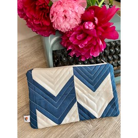 Kit couture quilt trousse arrow bleu