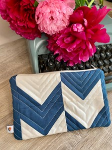 Kit couture quilt trousse arrow bleu