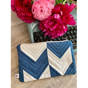 Kit couture quilt trousse arrow bleu