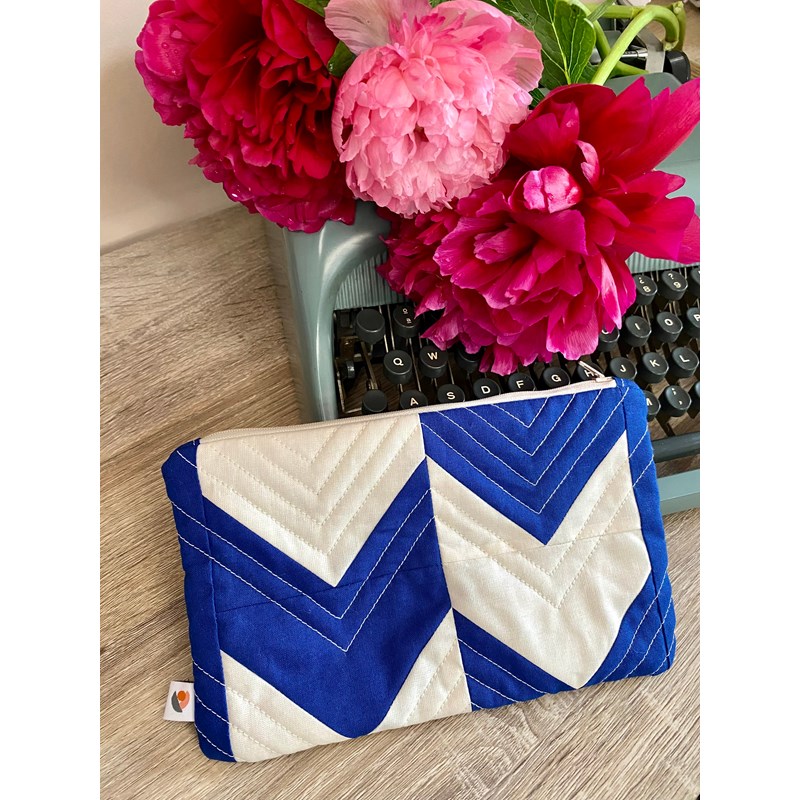 Kit couture quilt trousse arrow indigo