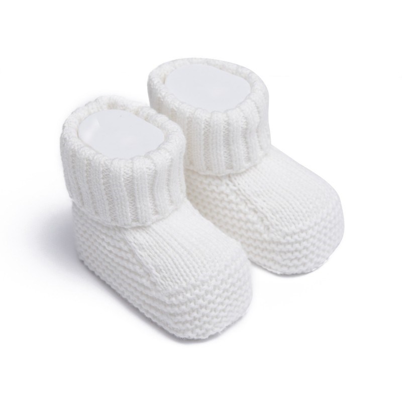 Chaussons bébé en tricot - coton