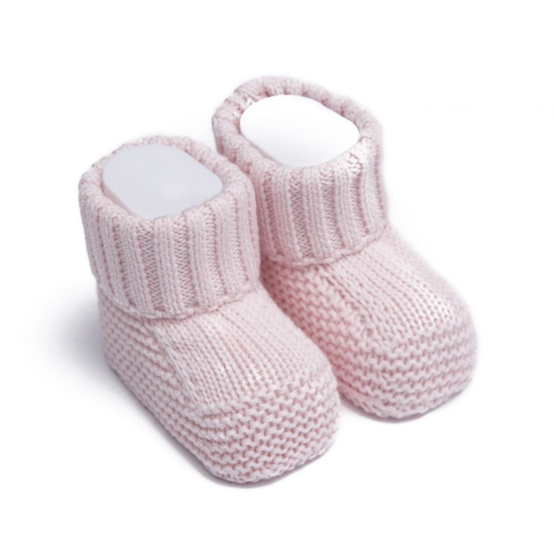 Chaussons bébé en tricot - coton