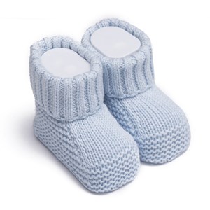 Chaussons bébé en tricot - coton