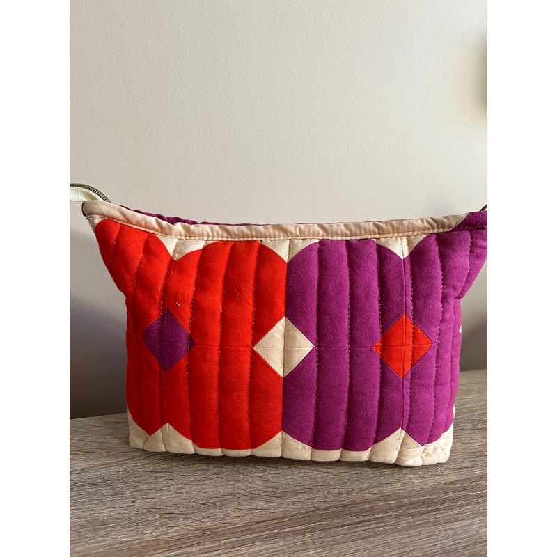 Charlie Pompon - Kit couture quilt flower pouch peony