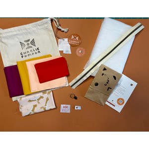 Kit couture quilt flower pouch spring