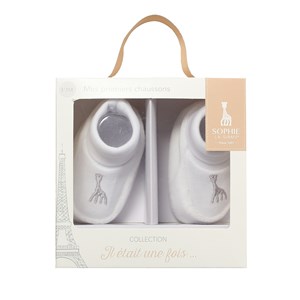 Chausson bébé blanc 1