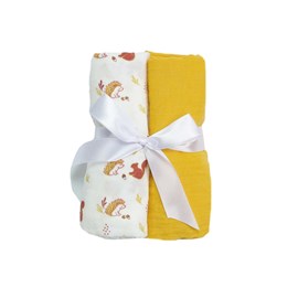 Lange bébé jaune 70x70 cm
