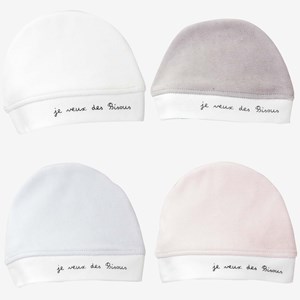 Bonnet de naissance bleu 0 mois
