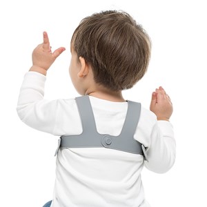 Bavoir récupérateur silicone gris 6