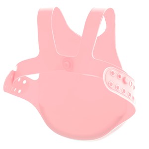 Bavoir récupérateur silicone rose 6
