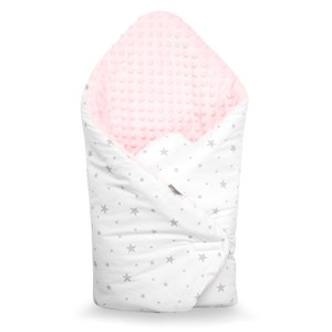 Gigoteuse d'emmaillotage minky rose dès