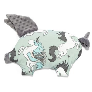 Coussin bébé - enfant - piggy licorne