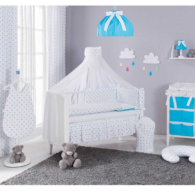 rideaux pour chambre d'enfant bleu