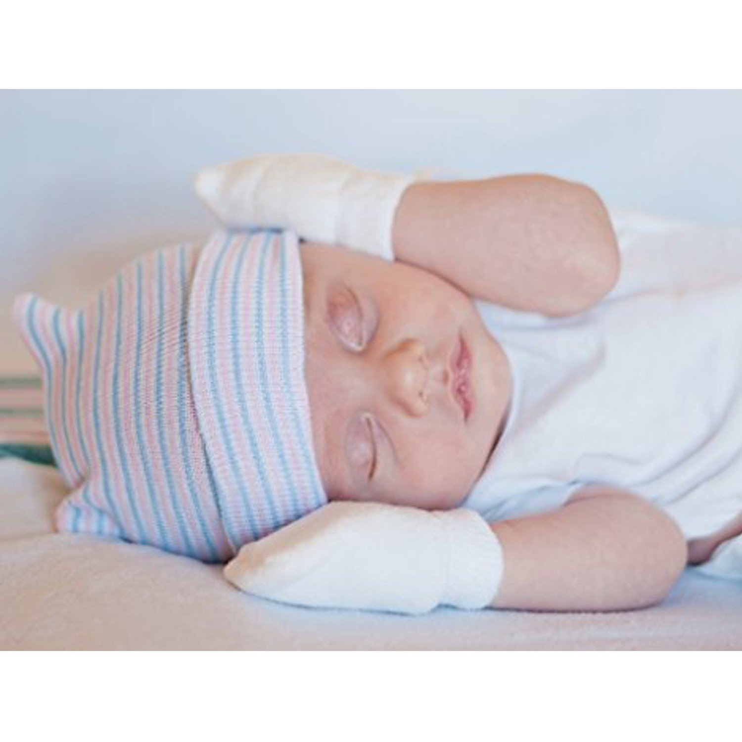 Moufles de naissance bébé mixtes : - Accessoires