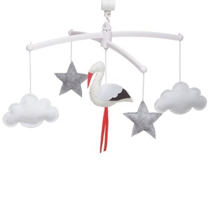 Mobile musical cigogne