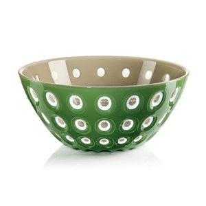 Saladier vert et beige 25 cm guzzini