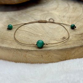 Bracelet chance en malachite