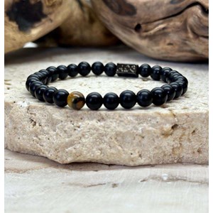 Bracelet distance en oeil de tigre 6mm