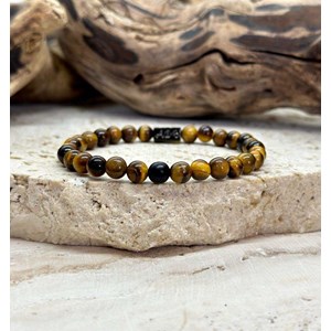 Bracelet distance en oeil de tigre 6mm