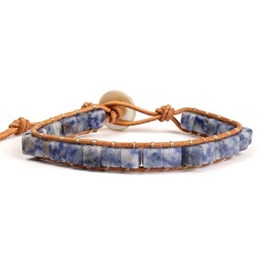Bracelet wrap en sodalite