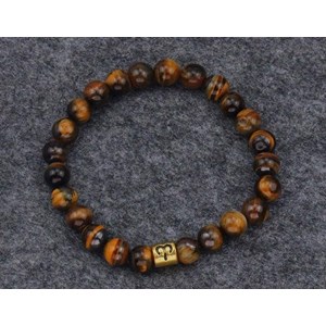 Bracelet œil de tigre poissons