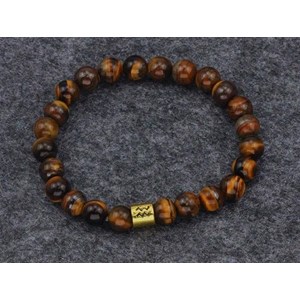 Bracelet œil de tigre poissons