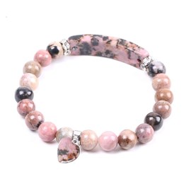 Bracelet amour et rhodochrosite