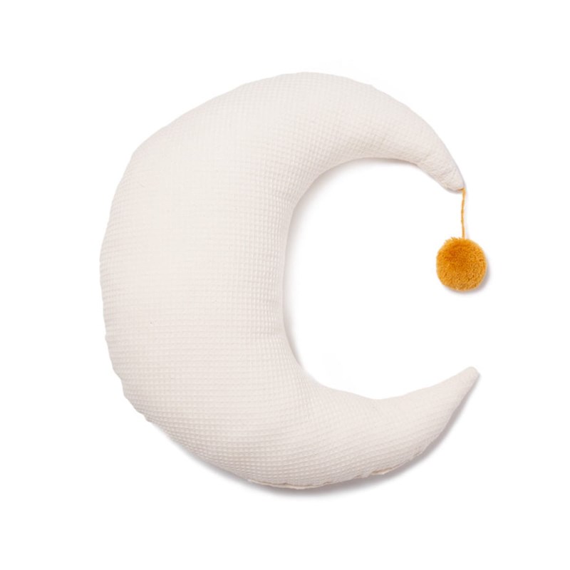 Coussin déco 36x32cm pierrot moon nobodi