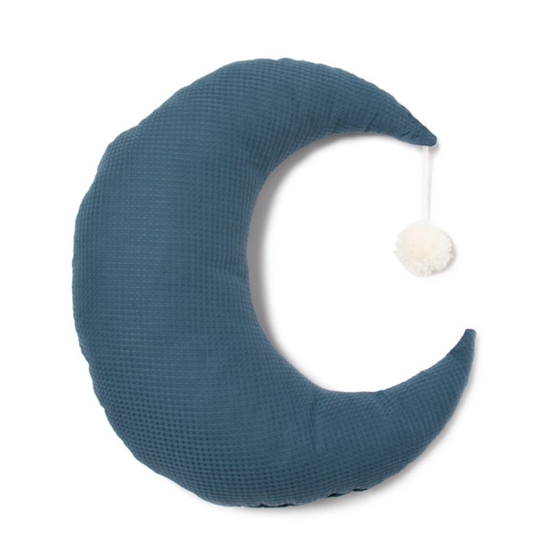 Coussin déco 36x32cm pierrot moon nobodi