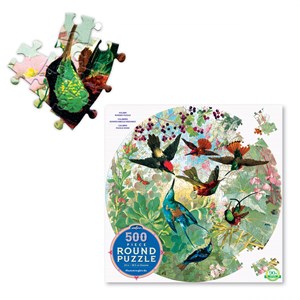 Puzzle 500p rond- colibris