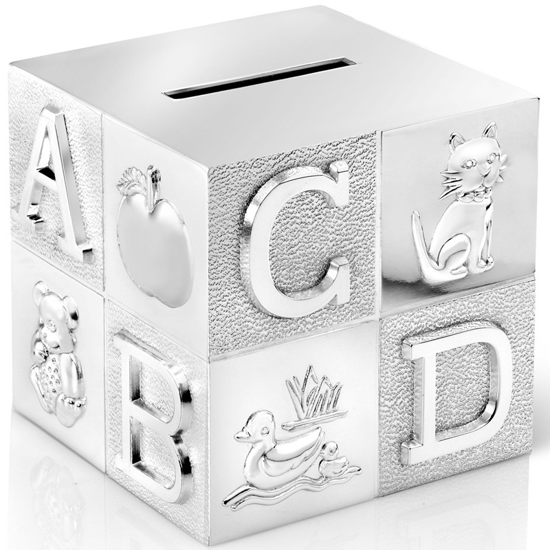 Tirelire cube alphabet