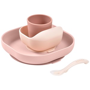 Coffret repas silicone barbe à papa (4 pièces)
