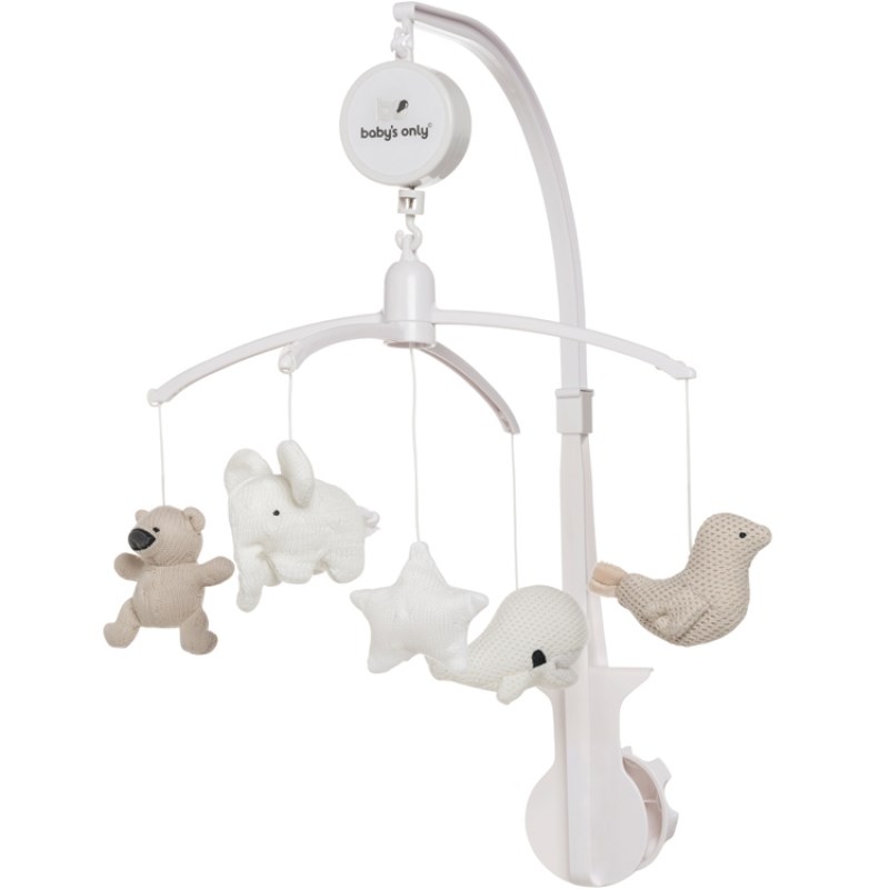 Mobile musical animaux beige