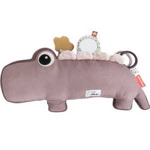 Peluche d'activités vibrante croco rose