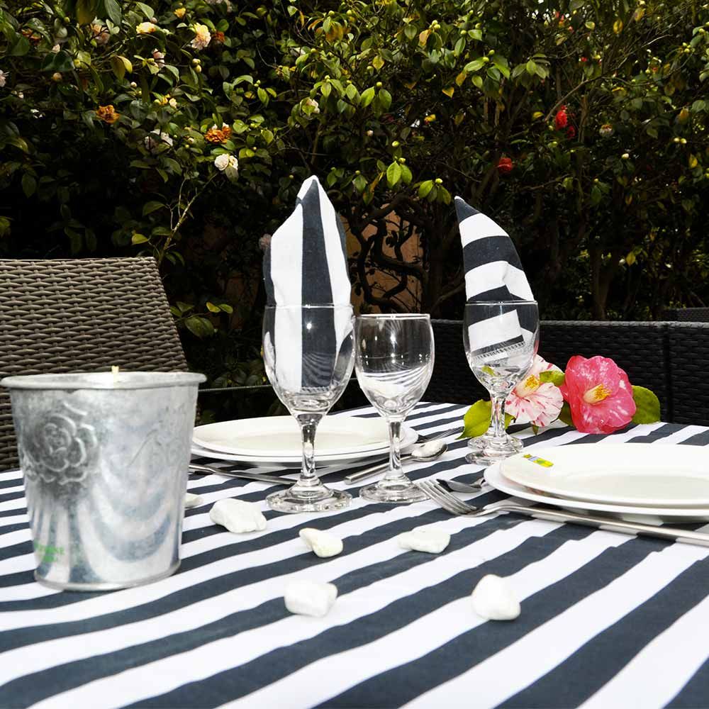 Nappe De Table Rectangle Polyester Uni Béton 140x250cm