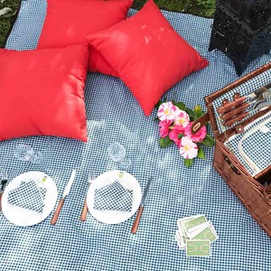 Nappe pique-nique vichy vert 280x140cm