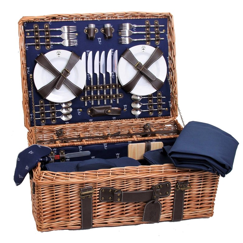 Malle picnic champs-elysées bleu 6p