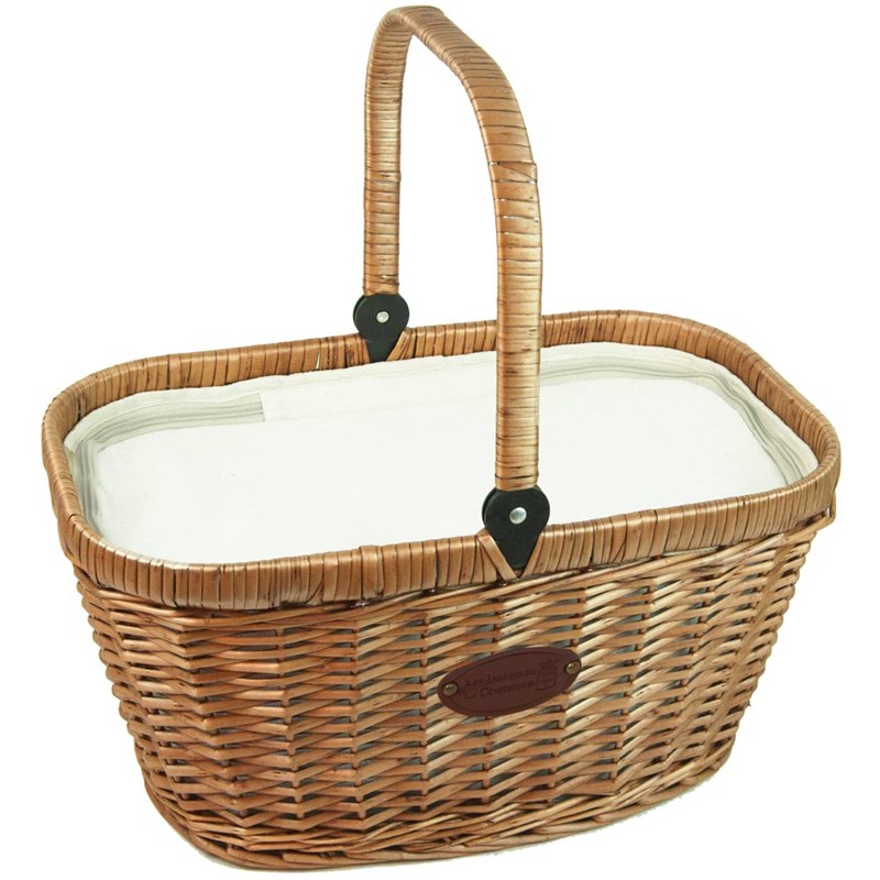 Les Jardins de la Comtesse - Panier glacière en osier chantilly lin