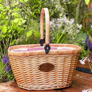 Panier galcière chantilly vichy rouge
