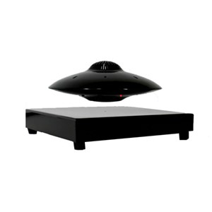 Enceinte ufosound noire en lévitation su