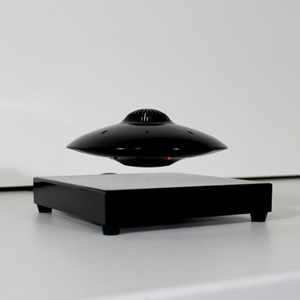 Enceinte ufosound noire en lévitation su