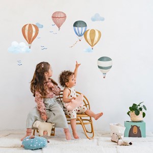 Planche easy stickers montgolfière