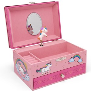 Boîte à bijoux musicale licorne