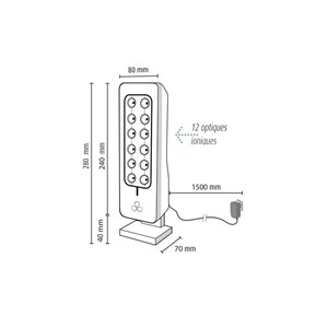 teqoya 200 purificateur d'air ion 