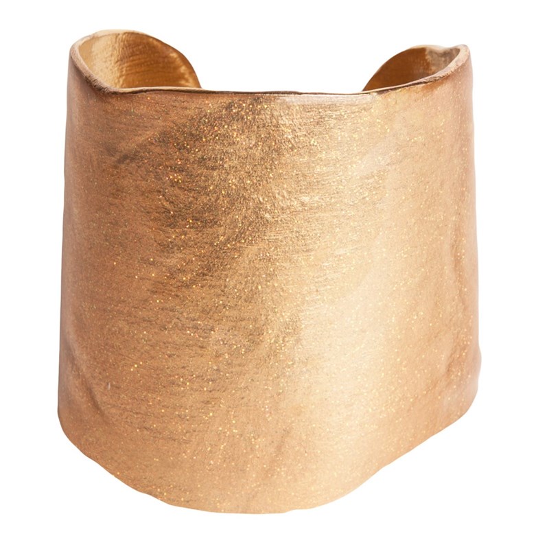 Très grande manchette dorée à l'or fin