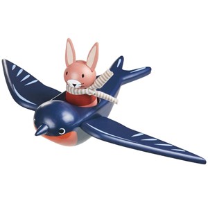 Hirondelle et son ami lapin