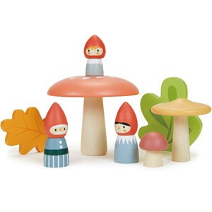 Famille de gnomes et forêt