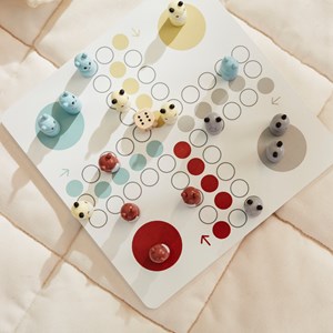 Jeu de petits chevaux en bois edvin