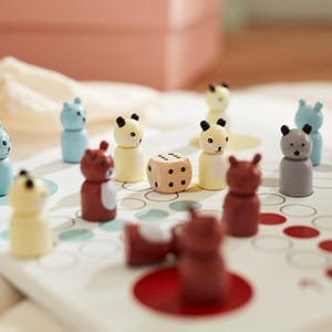 Jeu de petits chevaux en bois edvin