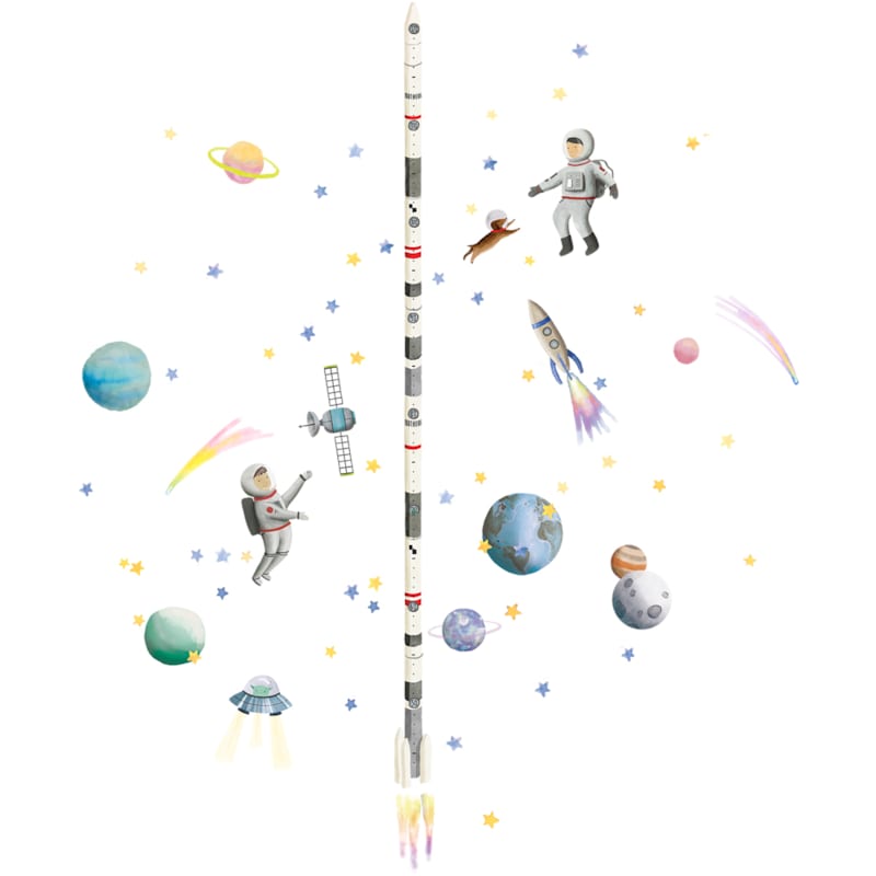 Sticker toise espace (120 cm)